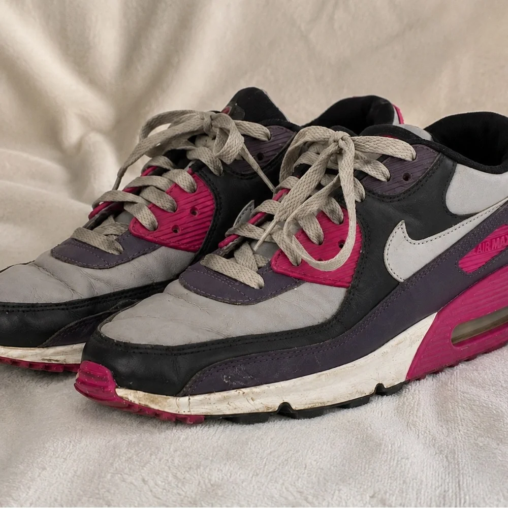 Nike Women’s Air Max Sneakers - Gray, Pink & Black